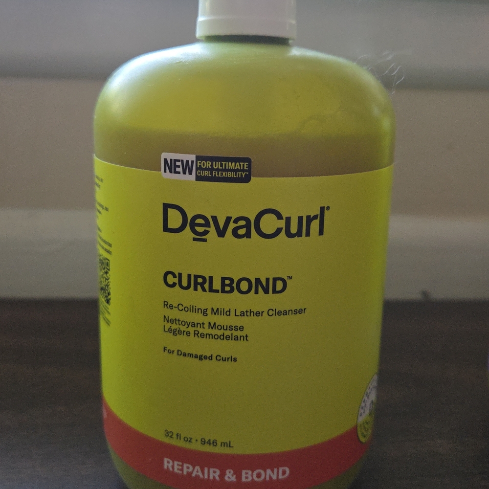 DevaCurl Curlbond Re-Coiling Mild Lather Cleanser - Bright Yellow Bottle